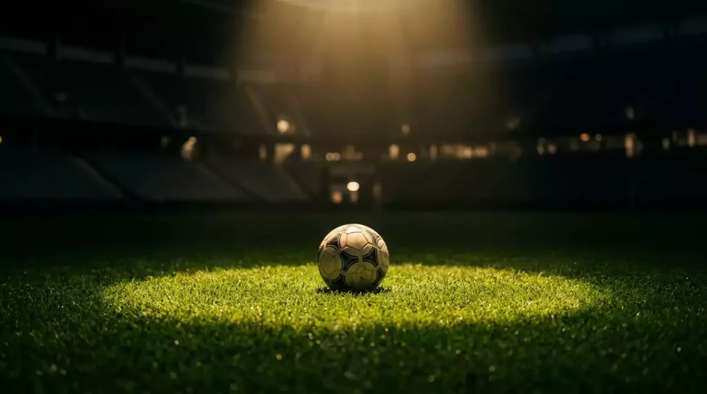 Value bets á HM 2026 sýndar á veðmálatöflu með fótbolta í forgrunni